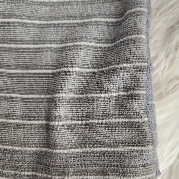 Patagonia Lightweight Fleece Pullover 1/4 Zip Youth L 12 Gray Striped‎ - Picture 7 of 11